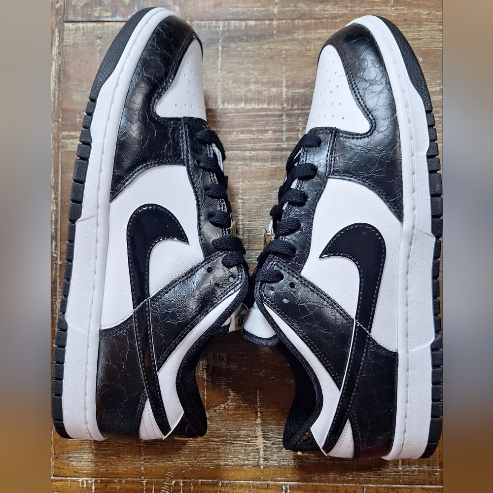 Nike Dunk Low Retro SE White Blk Gold Sz 11 Sneakers DR9511 100 NEW w/Box No Lid - Picture 2 of 10